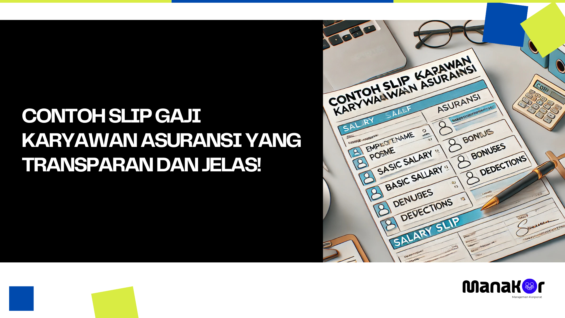Contoh Slip Gaji Karyawan Asuransi