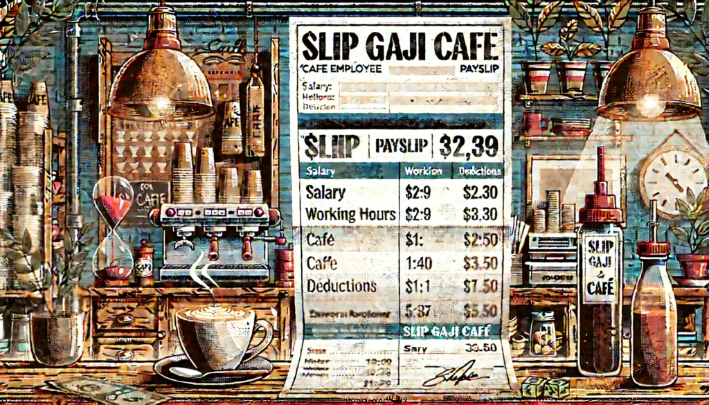 Contoh Slip Gaji Karyawan Cafe