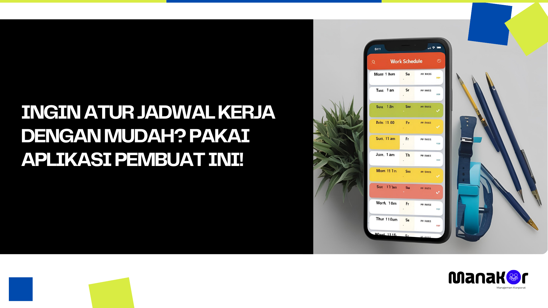 Aplikasi Pembuat Jadwal Kerja