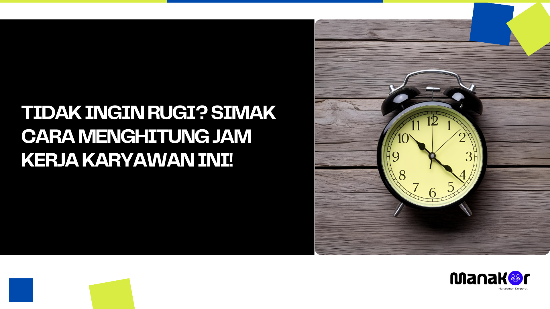 Cara Menghitung Jam Kerja