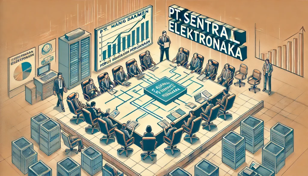 Struktur Organisasi Manajemen Pt. Sentral Elektronika