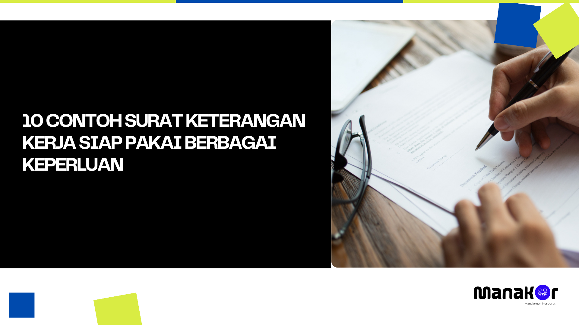 Contoh Surat Keterangan Kerja