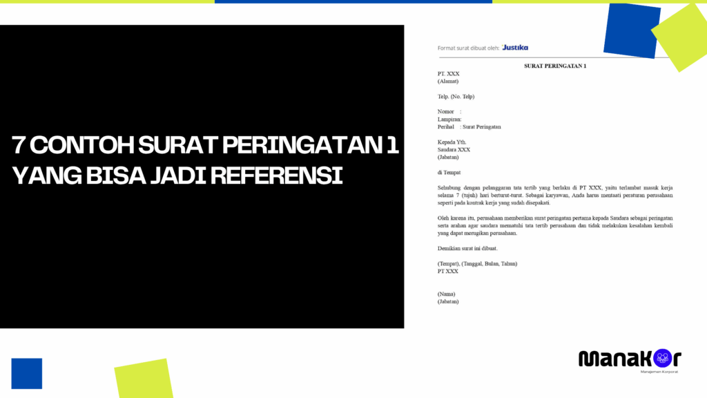 Contoh Surat Peringatan 1