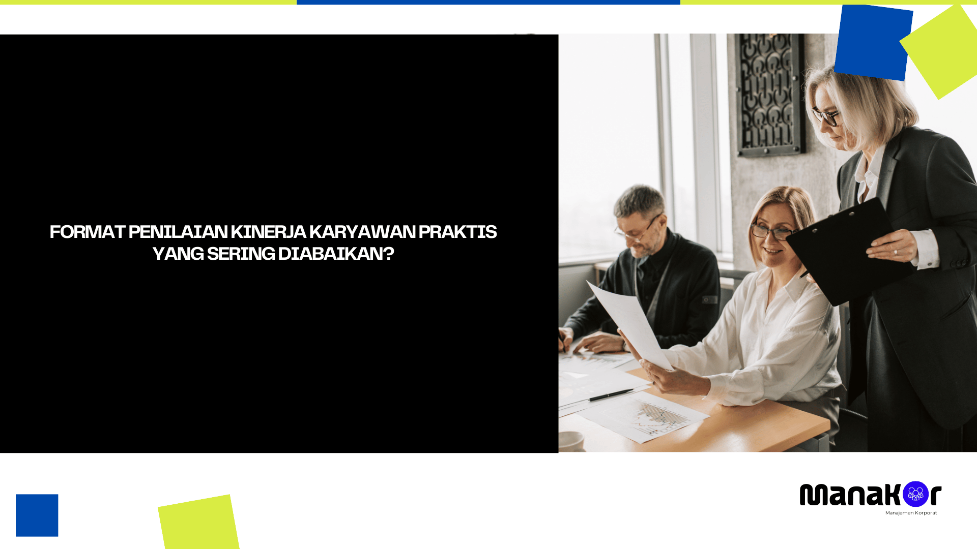 Format penilaian kinerja karyawan