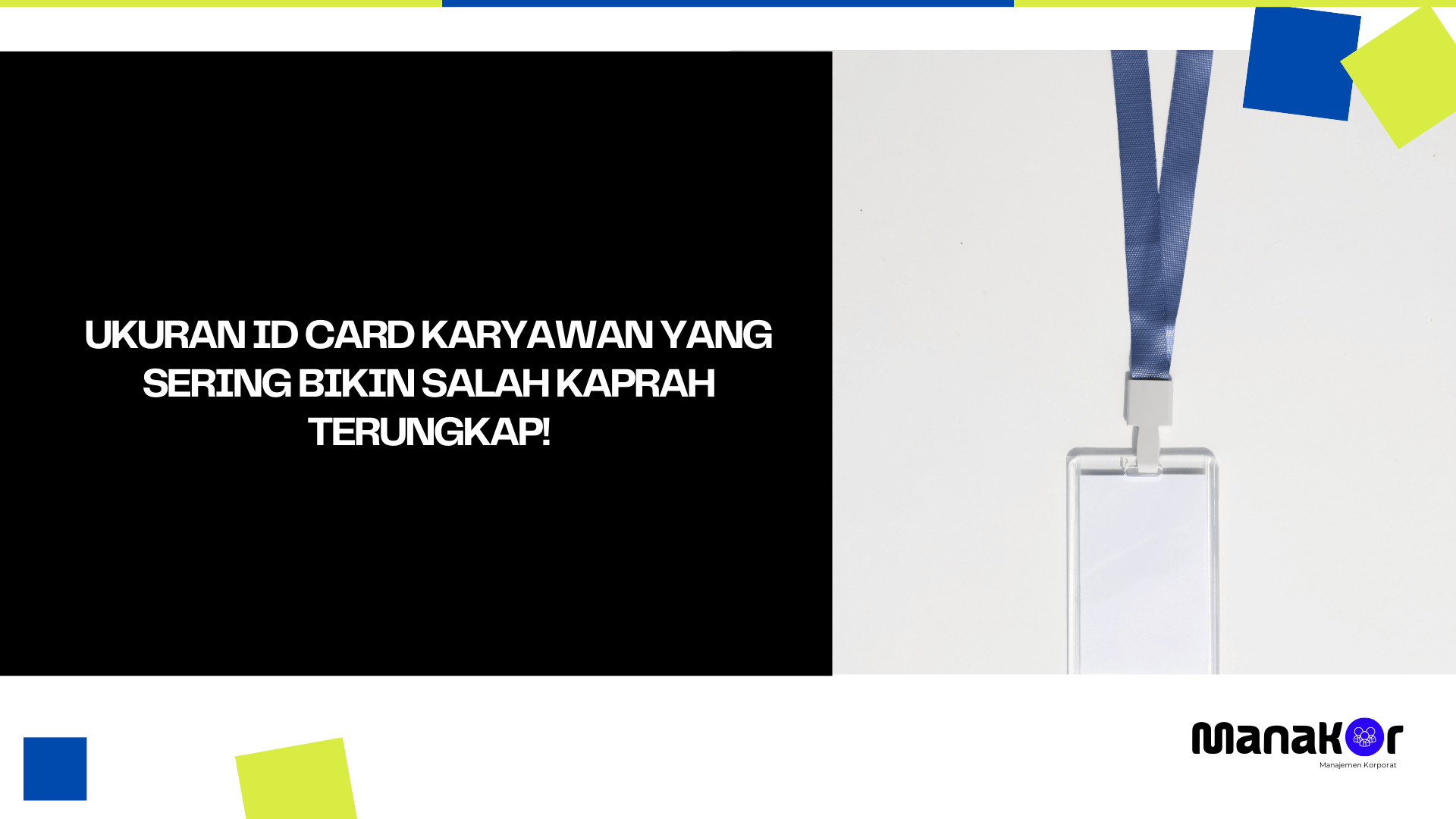 Ukuran ID Card Karyawan
